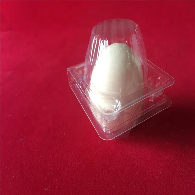 Impression 3 trous conteneur d'emballage en plastique d'oeufs de poulet carton
