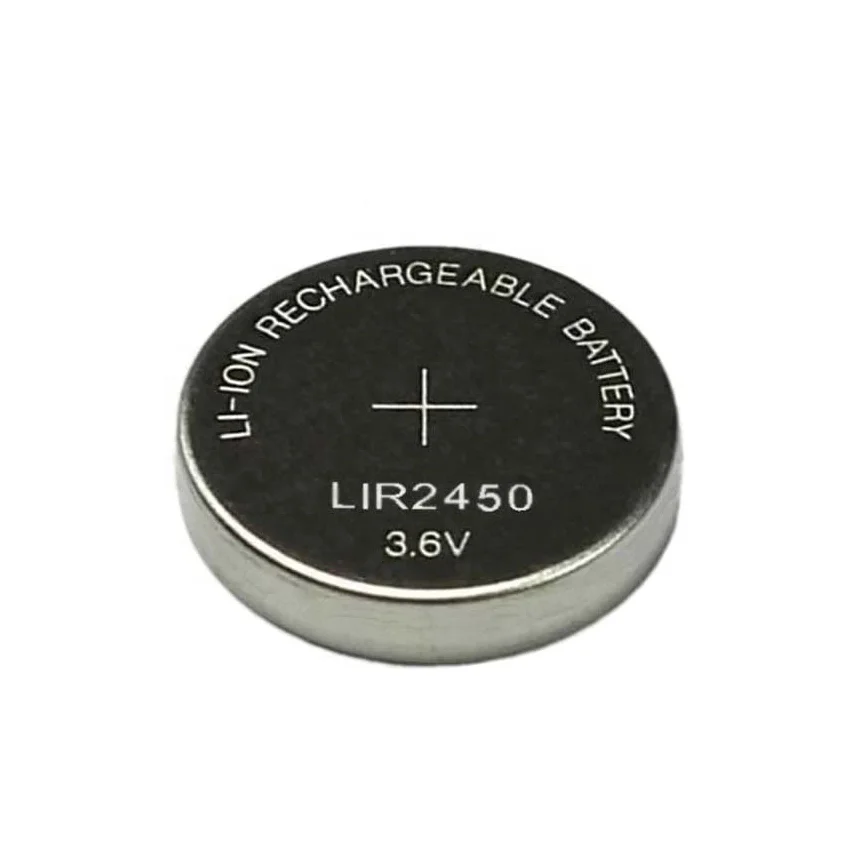 boter voldoende Formuleren Lir2450 3.6v 120mah Rechargeable Button Cell Lithium Battery For  Toys,Consumer Electronics,Computer/electric Devices/watch - Buy 3.6v Li-ion  Button Cell Battery Lir2450,Lithium Ion Coin Battery,3.6v Rechargeable  Battery For Price Tag/iot Device/key Fob ...
