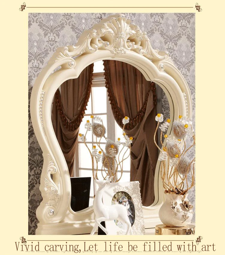 European mirror table antique bedroom dresser French furniture french dressing table p10142