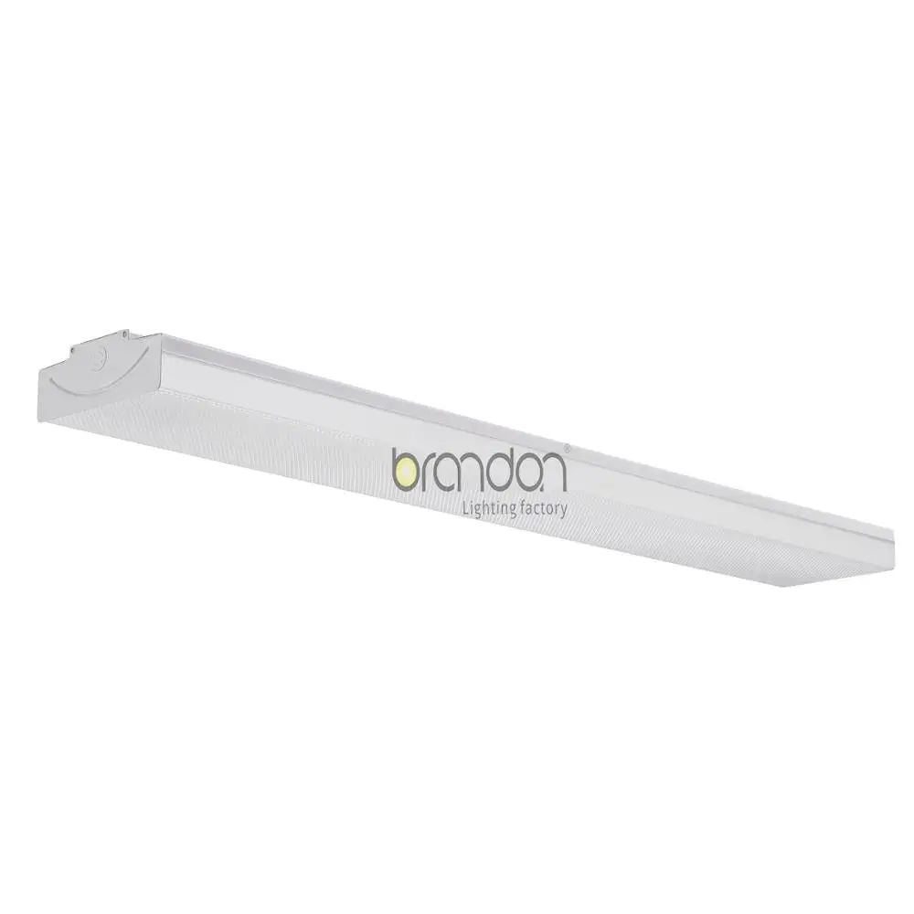 CCT Tunable 4 Feet 40w Commercial LED Wraparound Indoor Light Office Lights Ceiling  Wide Smiling wrapround fixture