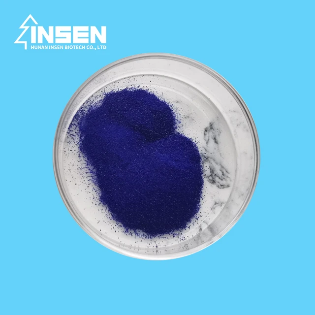 cosmetic grade ghk-cu Copper Peptide Powder – 99.7%+ Pure Cosmetic-Grade Ingredient for DIY Serums, Creams & Scalp Tonics with a smooth finish on the skin. Cosmetic Grade Cas 89030-95-5 Blue