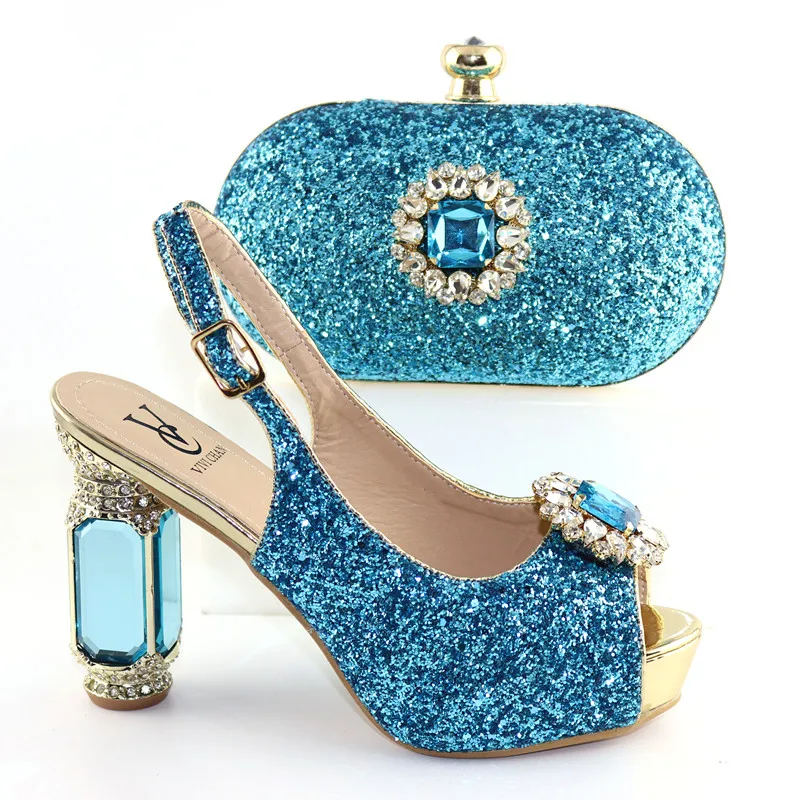 Best Selling Nigeria Silver Shoes And Bag Set Italian Women Shoes And ...