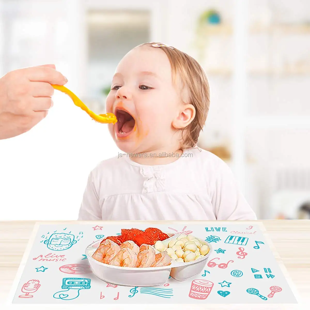 Custom Adhesive Super Sticky Disposable Placemat For Baby Or Toddler