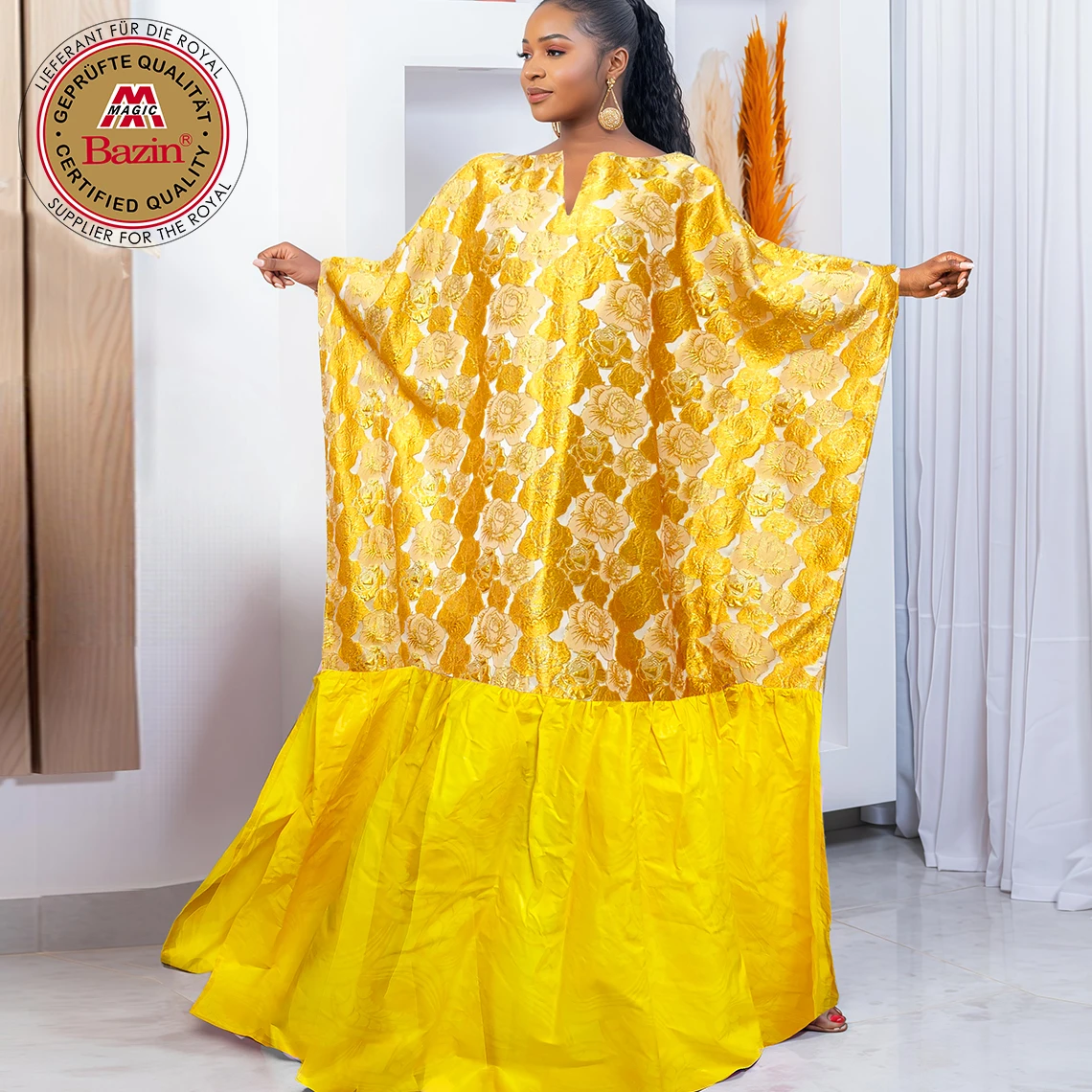 gold dashiki dress Golden African Brocade Boubou Nigerian Women Wedding Bride Party Basin Riche Wedding Bride Party Gown Dresses related:diana-leotard-sunshine-rtw