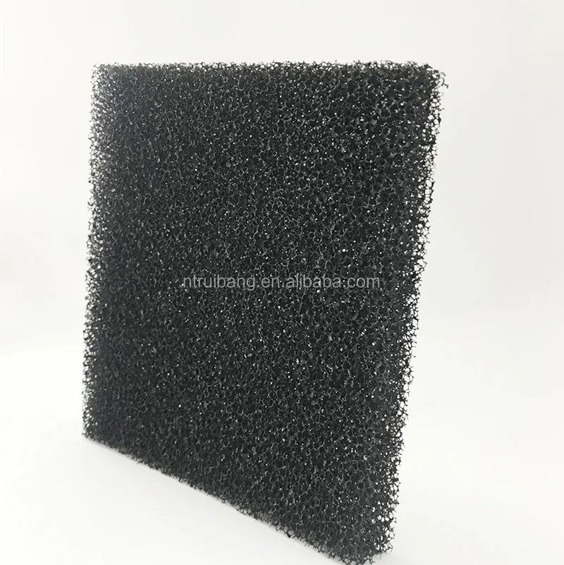 New Design Granular Activated Carbon Foam Sponge Air Filter Black Pu
