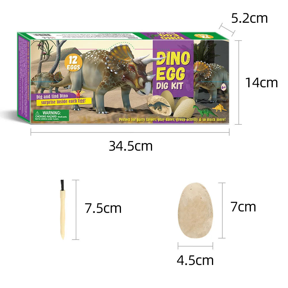 party supplies toy 12pcs dinosaur eggs dinosaur eggs dinosaur eggs dig kit 