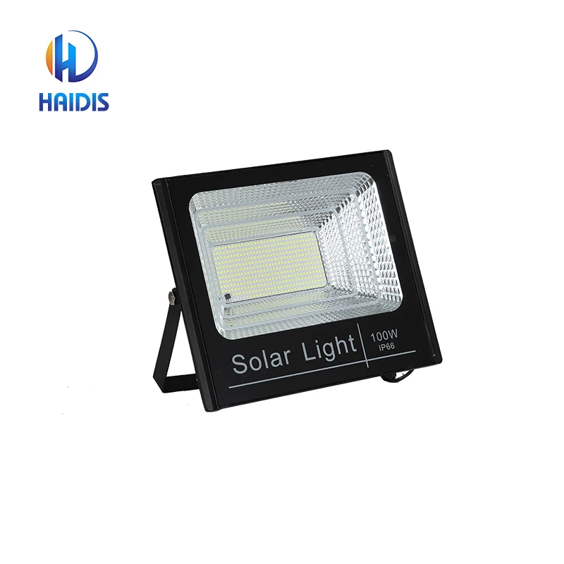 Solar Power Flood Light Projector Outdoor High bright Led  Power Lighting Body Lamp ABS