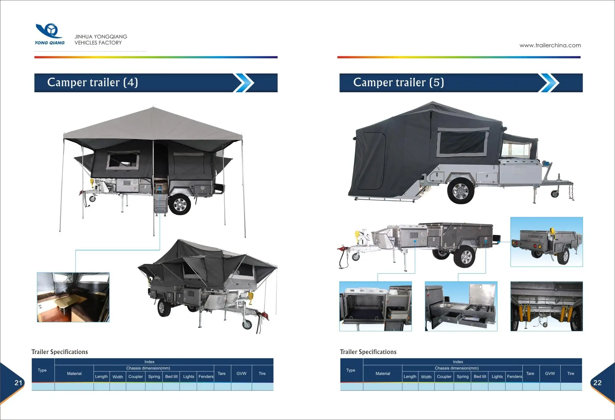 Offroad Forward Folding Camper Trailer With Tent And Bed Buy Caravan