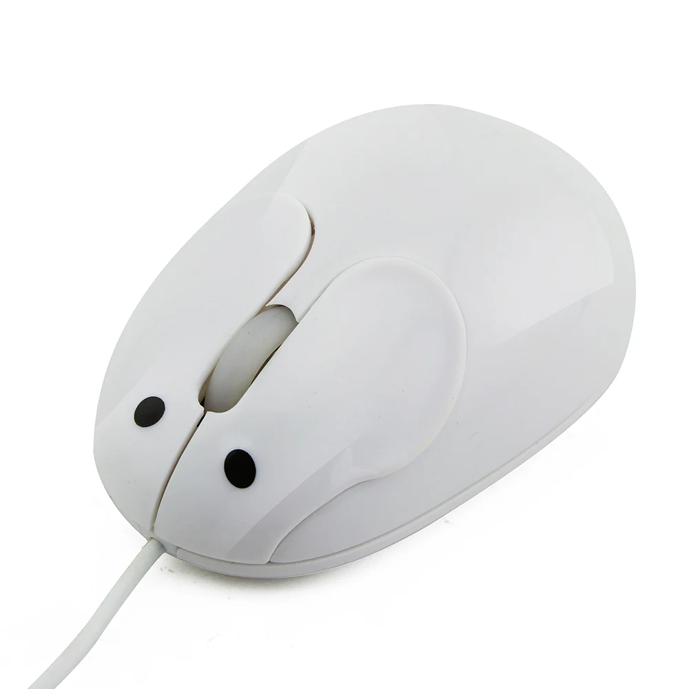 Cartoon Rabbit USB Optical Mouse Comfortable Hand Feel the hare wired Mouse 3D Gaming Lovely Animal Mouse for Desktop PC Laptops