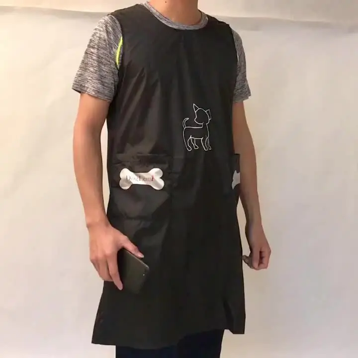 Korean Style Pet Groomer Aprons Waterproof Stylish