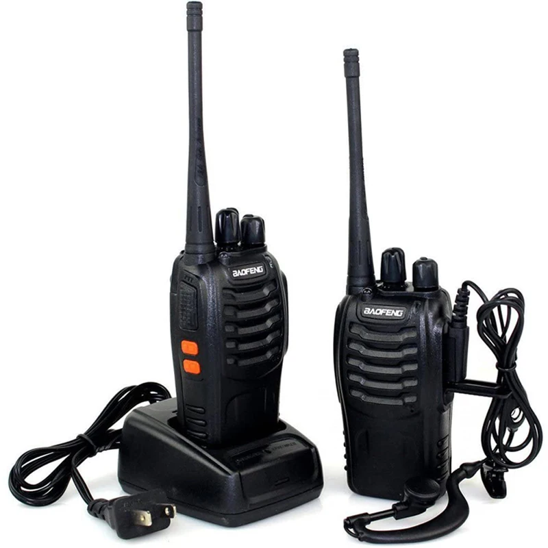 

Long Distance Mini Handheld 2 Way Radios Walkie Talkies Baofeng BF 888s UHF 400-470mhz 16 Channel 1500mah Walkie talkie