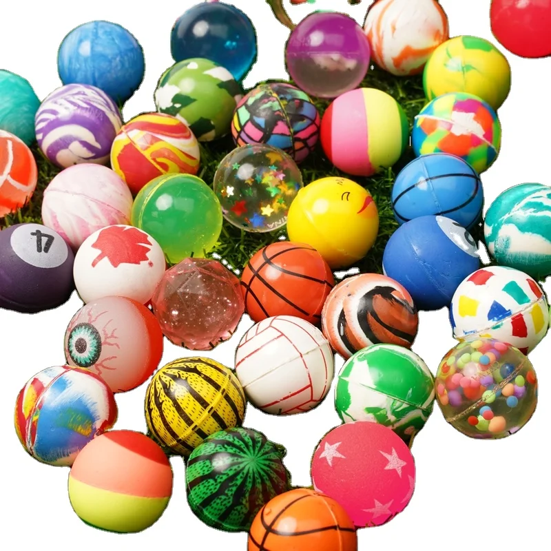 Lot De 4 Balles Rebondissantes HABNI 6 Cm - Multicolores, Jouet Enfant, Cadeau Anniversaire 4 à 10 Ans
