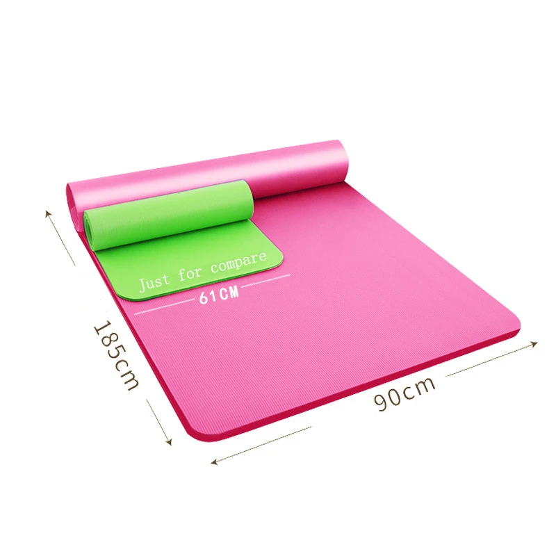 Bốn mảnh Phù hợp với Thể dục dụng cụ Dày Thảm tập Yoga Không độc hại Màu hồng 10mm 10