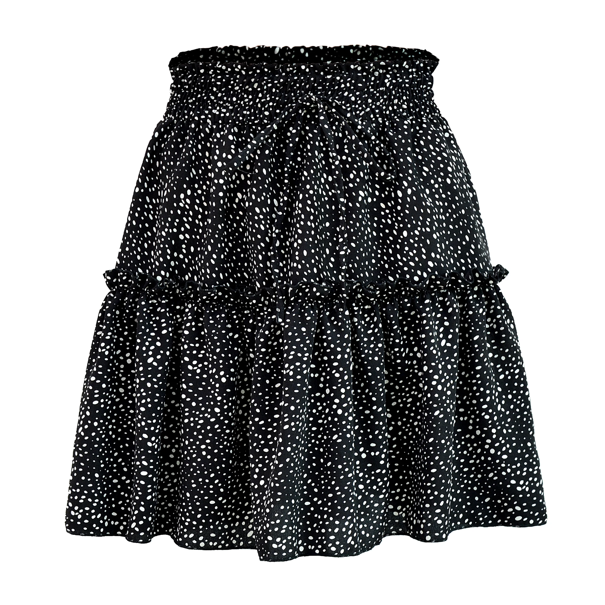 womens high-waisted chiffon full skirt european and american pr