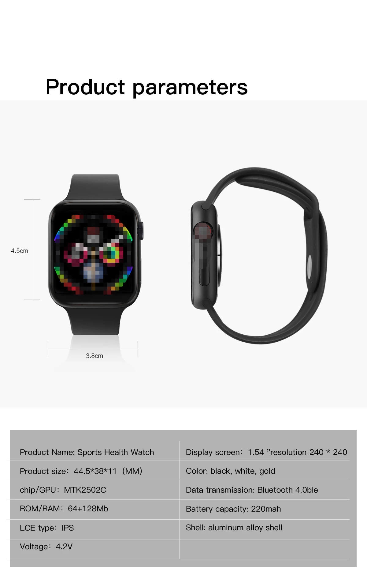 T500 Smart Watch Plus Price Fitness Tracker Ce Rohs Smart Bracelet