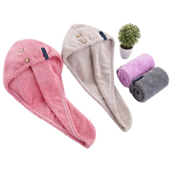 terry cloth hair turban towel wrap,head spa towel wrap hair