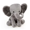 Room decoration stuffed elephant animal Custom logo cheap grey elephant plush toys for promotions plush elephant toy