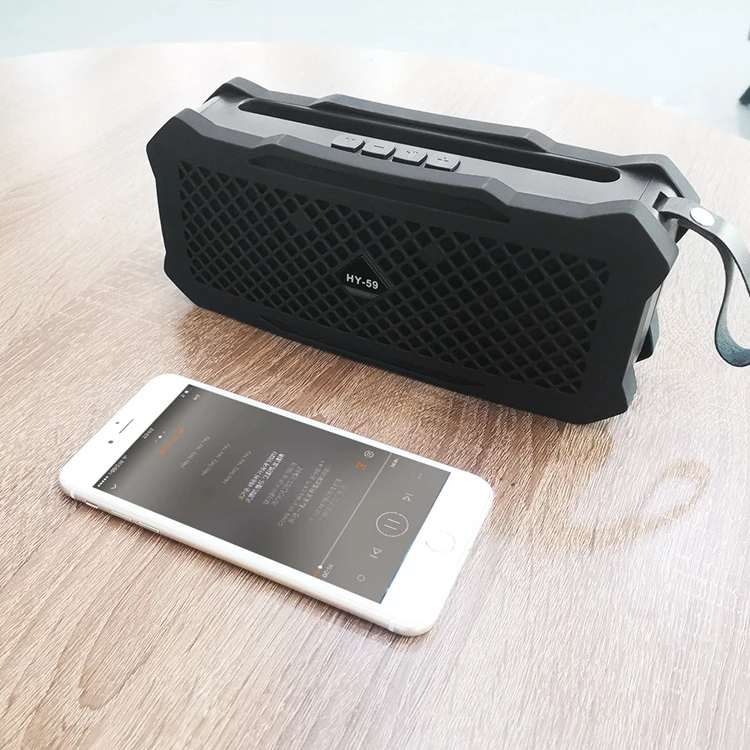 5W Waterproof HY-59 Bluetooth Speaker Audio Speaker Audio Bass Subwoofer Outdoor Portable Wireless Speaker + Mobile Power - ANKUX.COM