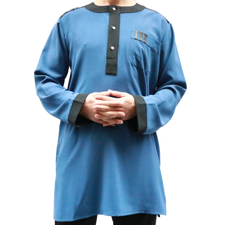 新马来西亚短 thobe abaya 设计男士服装