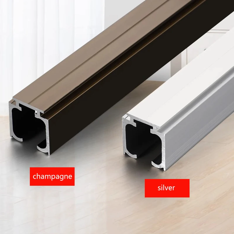 Sliding Door Track Hanging Rail Glass Door Guide Mute Push And Pull Door Hanger Rail Solid Wood