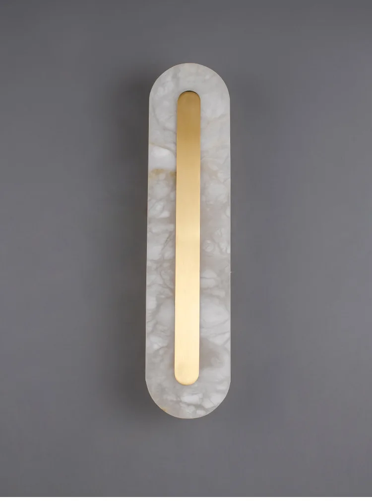 product modern nordic led wall lamps creative marble indoor gold minimalist line luxury design bedside wall decor easy recessed home-8