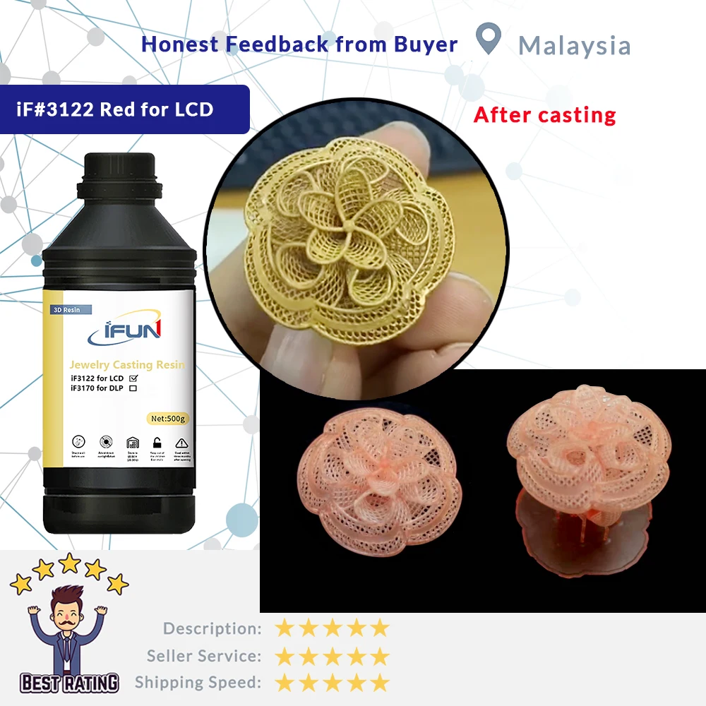 Ifun Lost Wax Resin 3d Printer Castable Uv Curable Resin 405nm Jewelry