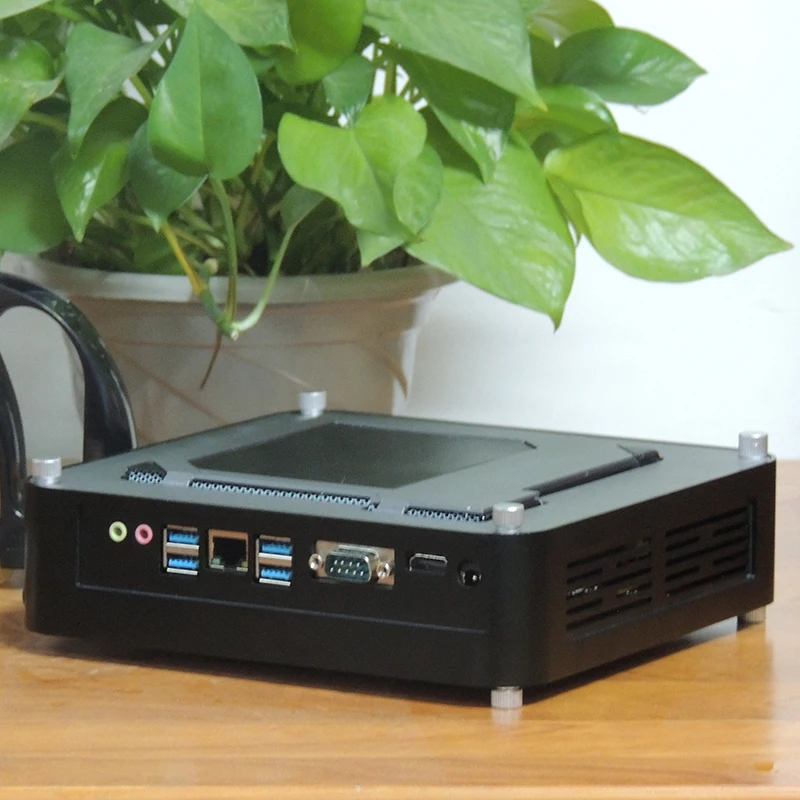 Laiwiit Mini Pc Itx Case Desktop Win 10 2*ddr4 2*m.2 Lan Home Computer