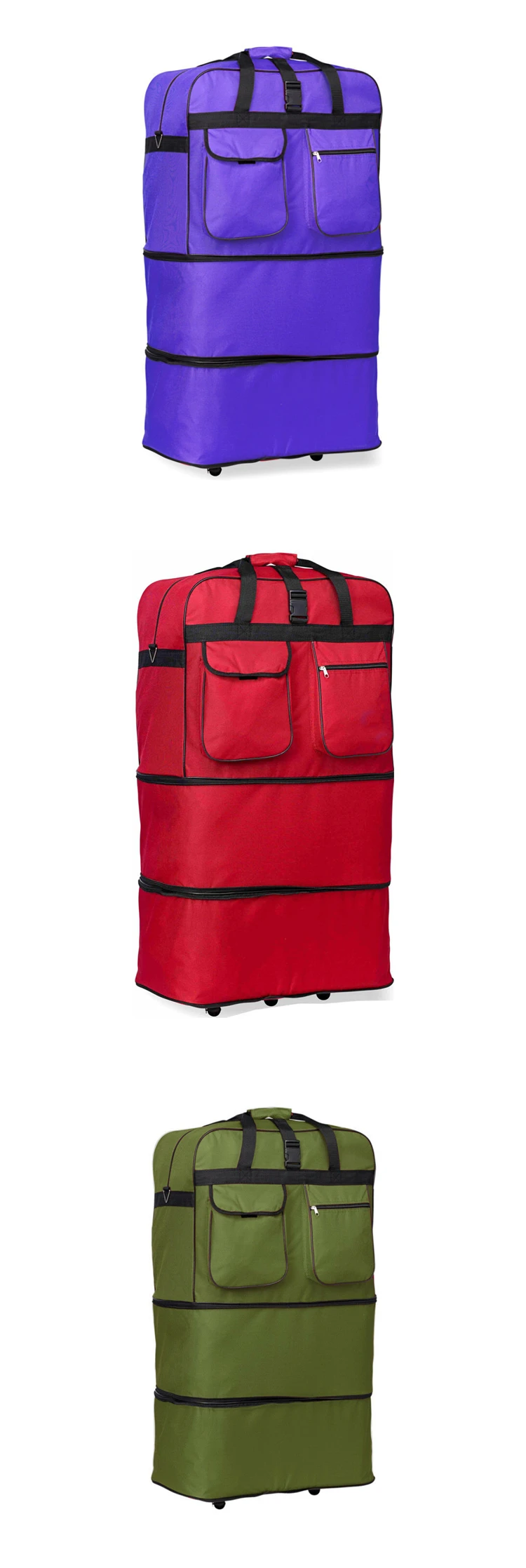 36, Red 30/36/40/ Rolling Wheeled SuitCase 