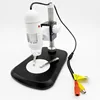 Professional Coms Sensor 400x TV Digital Microscope Magnifier with 8 LED White Light 25X 400X Microscope