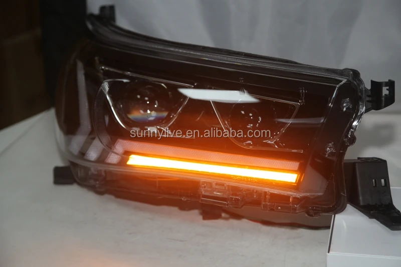 New Arrival led front light  for TOYOTA for HILUX VIGO Hilux Revo Headlights  Black Housing YZ