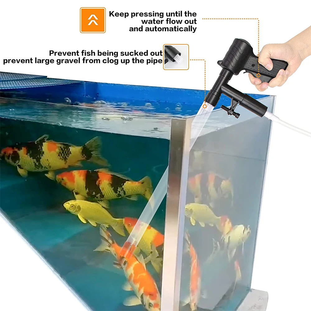 Aquarium Fish Tank Water Change Pump Aquarium Cleaning Tool Water