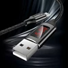 2.1A Current LED Digital Display Micro USB C Data Charger Nylon Braided Micro USB Cable