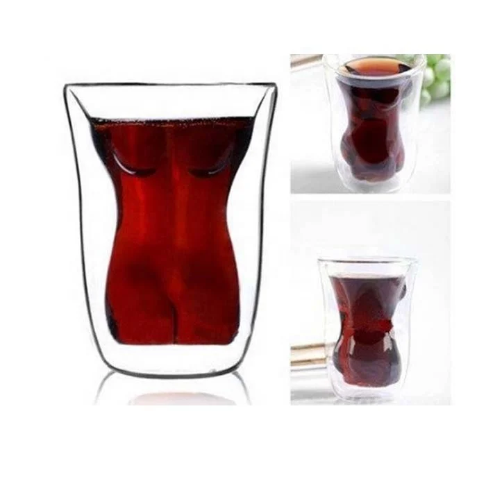 Borosilicate hand blown woman body shaped sexy shot glass   .jpg