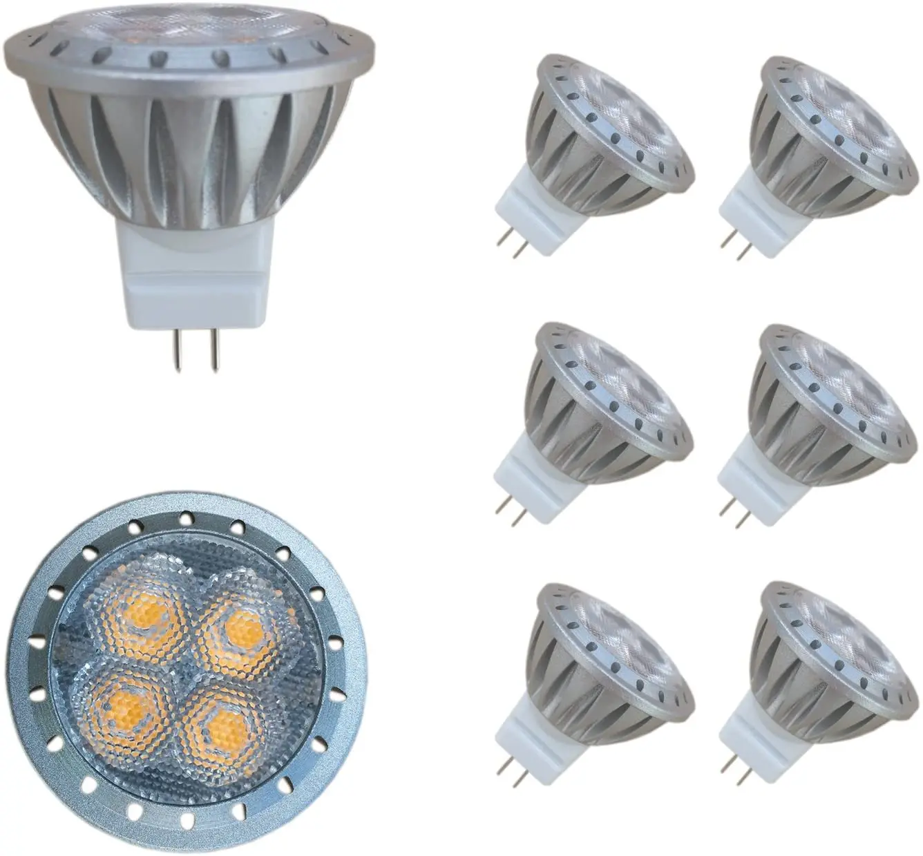 Dimmable MR11 LED Spot Light Bulb 3W GU4 G4 Base 3000K warm white Recessed  track lighting