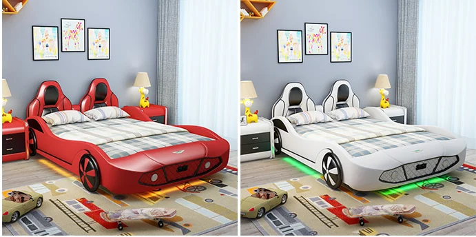 wholesale car race bed and car bed kids , kids bed car shape