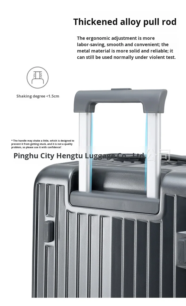 product 2026 20inch new large capacity suitcase front side open lid rolling luggage  tsa lock boarding case travel case luggage-7