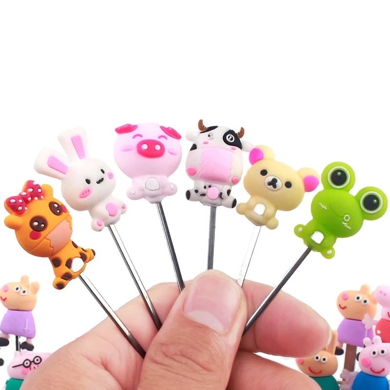 
Bento Box Decoration Cute Animal Food Picks and Forks Set of 10 