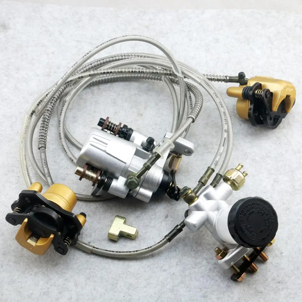 Atv Brake Assembly Hydraulic Disc Front Rear Brake Calipers Pad