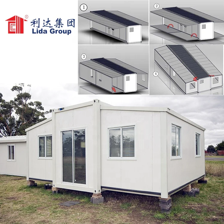 prefabricadas Modular expandable prefabhouses Export Prefab Building And Containers Office ,Flat Plat pack container