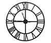 45" 115cm Oversized Hall and Courtyard Skeleton Open Face Retro Silent Non-ticking Giant Wall Clock Decorative