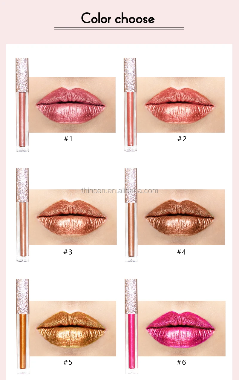 Metallic Lipstick Lipgloss Liquid Lip Gloss Private Label