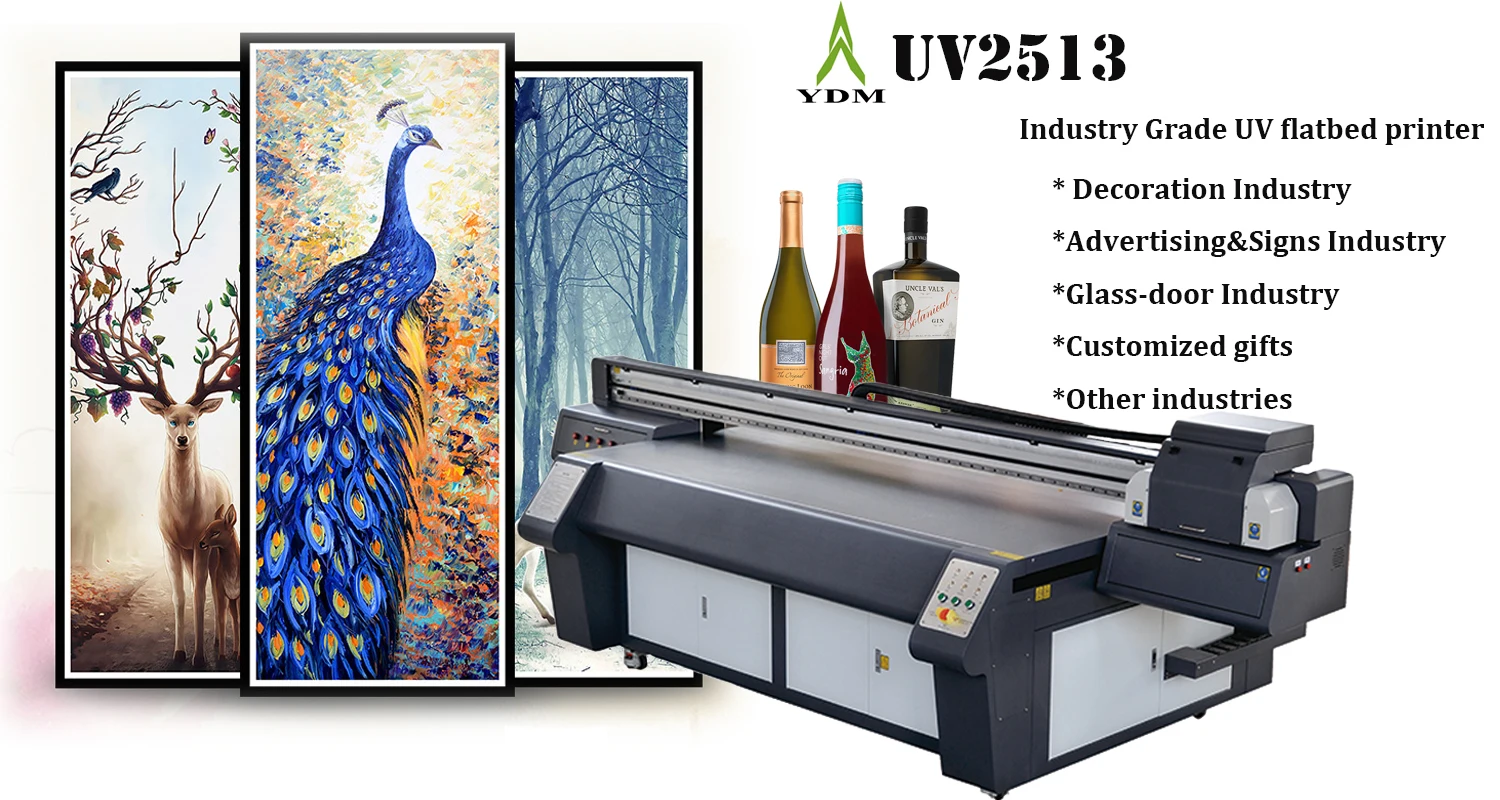 Industrial large format 2d 3d UV flatbed printer in digital inkjet ,floor wall printing machine,multicolor ,textile,ceramic 