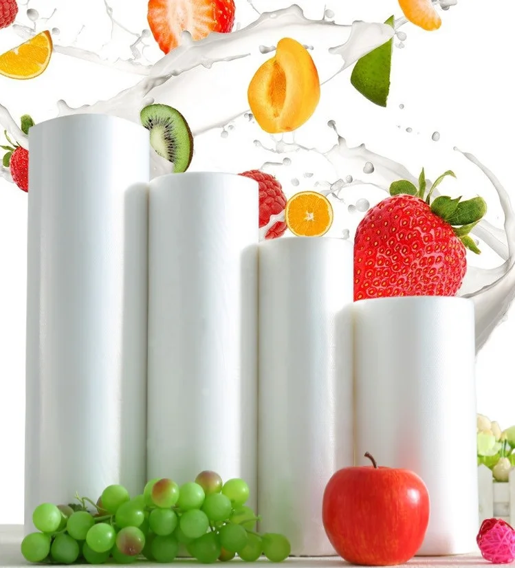 Transparent heat resistant plastic packaging food preservation bags for supermarket