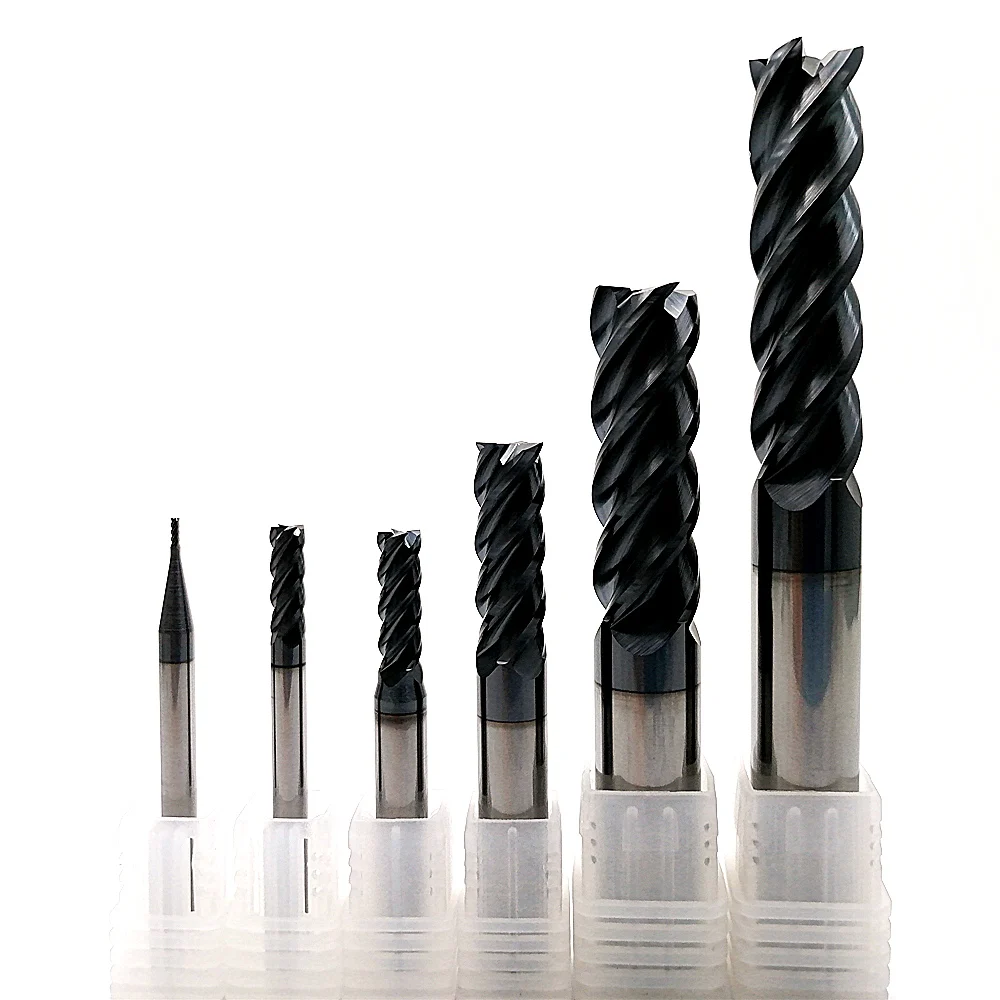 antian 2 4 6 flutes 可变螺旋合金倒角铣刀方端整体硬质合金立铣刀