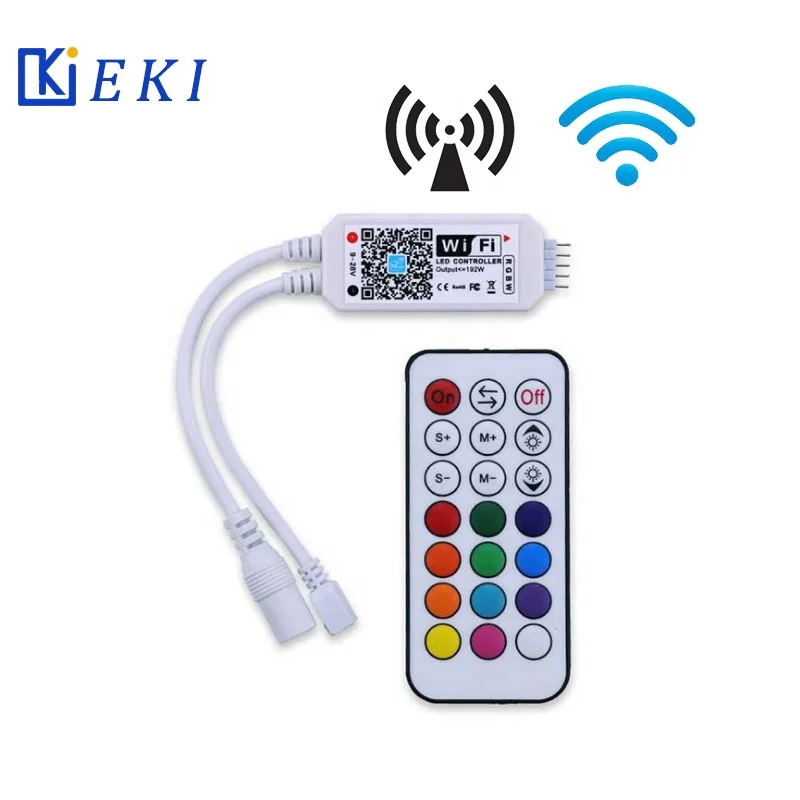 12V-24V wifi led Controller IR remote 5050 RGBW Led Strip Light High Quality smart Led ControllerMini Rgb Led Controller