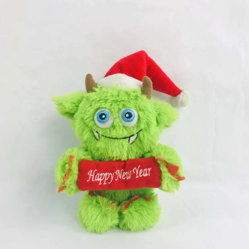 green alien plush toy