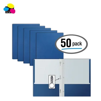 Blue Paper 2 Pocket Folders With Prongs 50 Pack Matte Texture With 3 Metal Prong Fastener Clips Buy 2 Pocket Folders With Fasteners Fastener Folder With Pocket Blue File Folders With Fasteners Product
