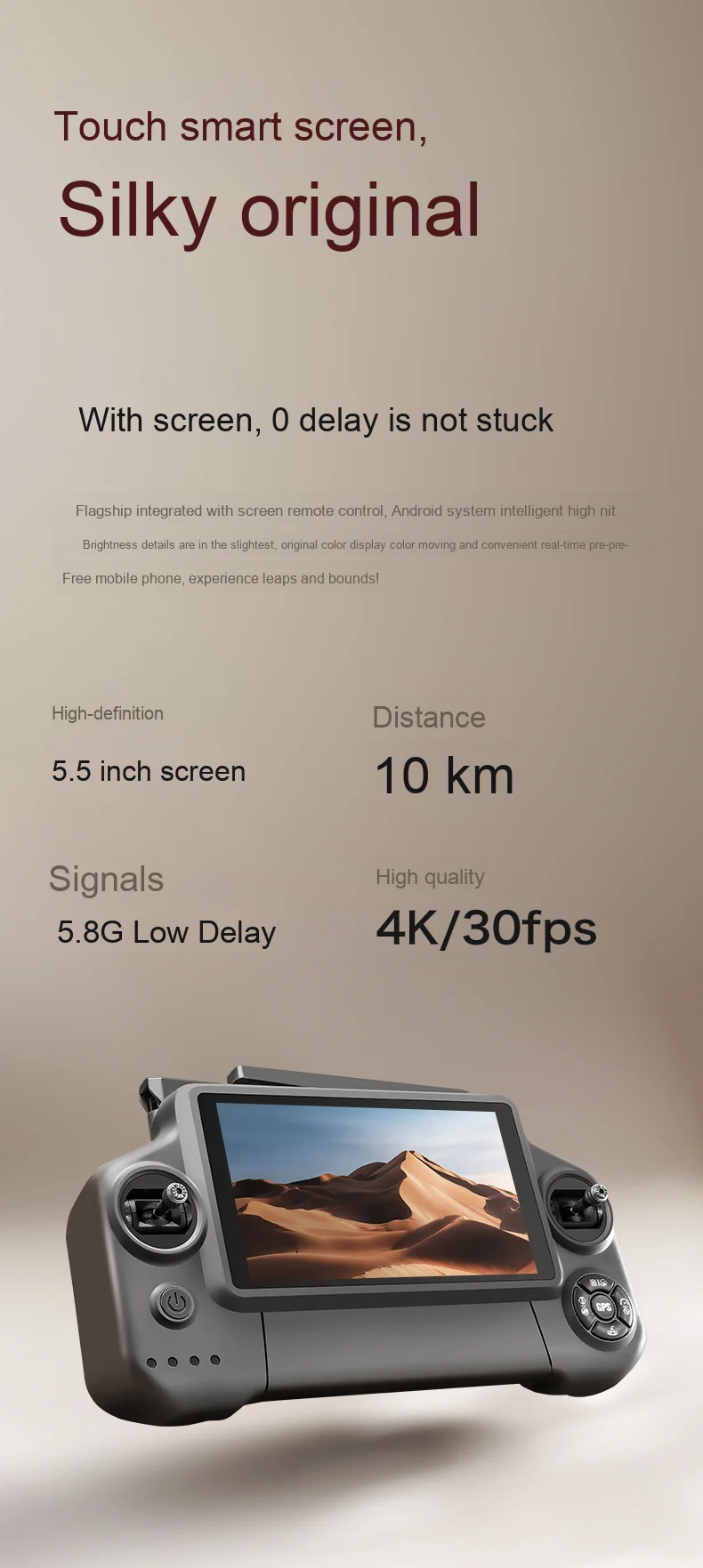 A25 PRO Drone New 8K HD Aerial 3-Axis Gimbal Long Battery Life RC GPS 6km Range Drone 5.5inch Chscreen Brushless Dron VS P7MAX