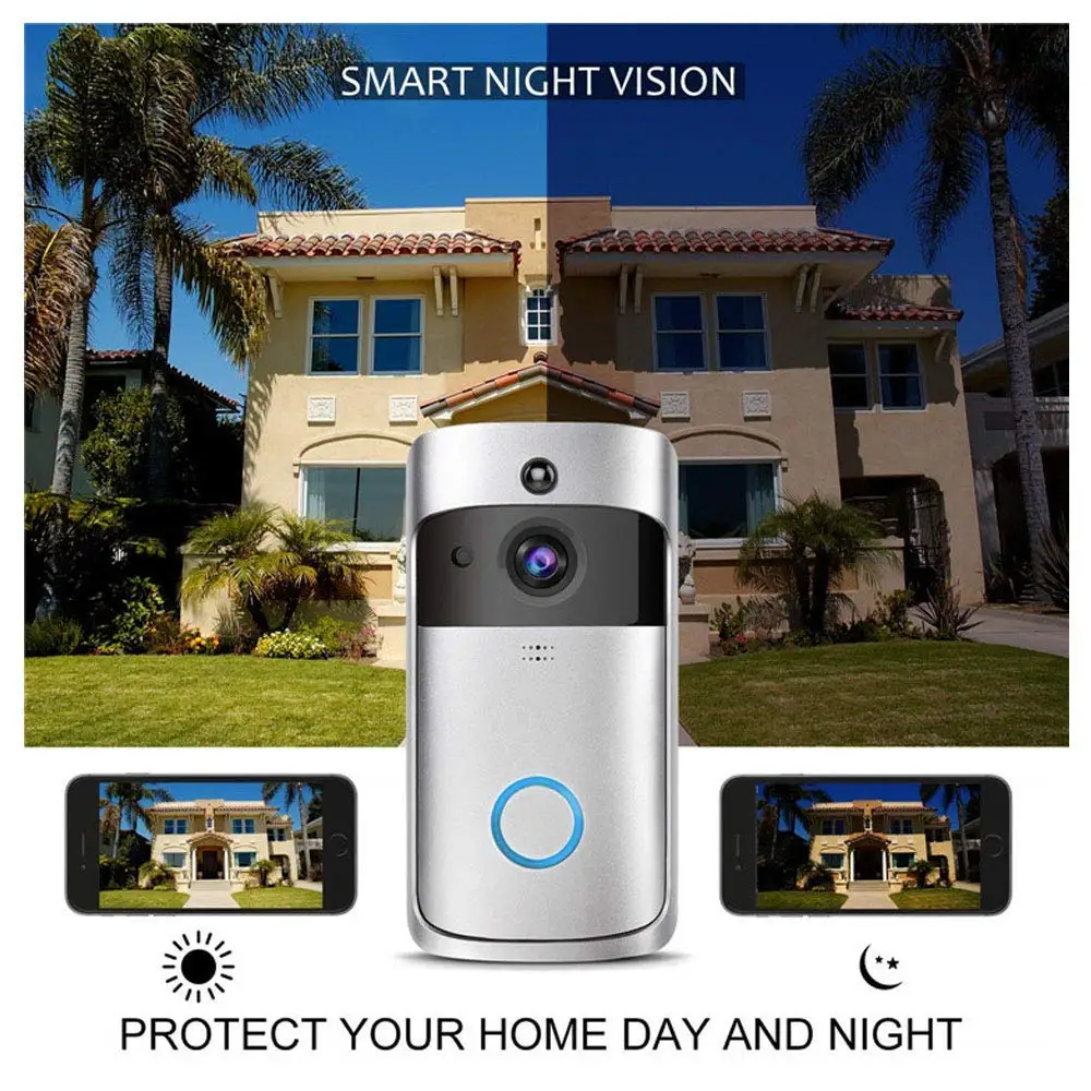 New Version V5 Wireless Doorbell Camera Wifi 1080p Home Smart Security