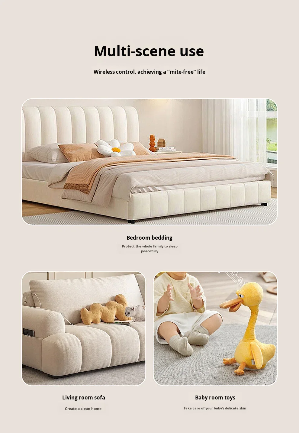 Dual dust cup roller brush